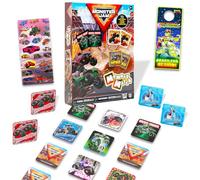 Monster Jam Memory Game Set - Educational Toy Bundle with Truck Card Matching Game Plus Stickers, More | Monster Jam Learning Toy for Boys, Kids