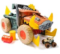 Monster Jam Mini Jam, Megalodon Mad Hog Chomper and Monster Truck, Fun Cleanup and Storage, Kids’ Toy Gifts for Boys and Girls Aged 3 and Up