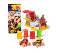 Monster Jam, Mini Launcher Set, Includes Monster Mutt and Earth Shaker 1:87 Scale Die-Cast Monster Trucks, Kids’ Toys for Boys Aged 3 4 5 6+