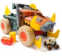 Monster Jam Mini Jam, Megalodon Mad Hog Chomper and Monster Truck, Fun Cleanup