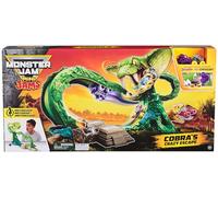 Monster Jam Mini Jams, Cobra’s Crazy Escape 71,1 cm Motorised Playset, 2 Exclusive Die-Cast ThunderROARus and JCB Digatron Monster Trucks, Kids Toys for Boy and Girls Ages 3 and up