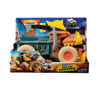 Monster Jam Mini Jam, Megalodon Mad Hog Chomper and Monster Truck, Fun Cleanup and Storage, Kids’ Toy Gifts for Boys and Girls Aged 3 and Up