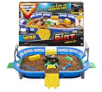 Monster Jam Monster Dirt Arena 61-cm Playset with 907.2 g of Monster Dirt and Exclusive 1:64 Scale Die-Cast Truck