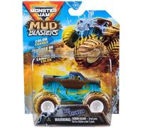 Monster Jam Mud Blasters, Blue Thunder Colour Change Truck, 1:64 Die Cast Vehicle, Kids’ Toys for Boys and Girls Aged 3+