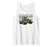 Monster Jam Muddy Tire Tracks Grave Digger Truck Motorsports Tank Top