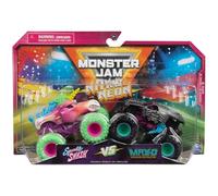 Monster Jam Nitro Neon Sparkle Smash vs Max-D (1:64 Scale Double Pack)