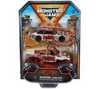 Monster Jam Official 1:64 Scale Diecast 2-Pack Monster Truck and Race Car Series 4 Zombie