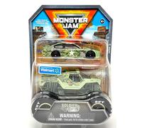 Monster Jam Official 1:64 Scale Diecast 2-Pack Monster Truck and Race Car: Son-uva Digger (Soldier Fortune)
