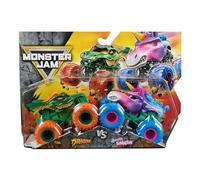 Monster Jam Official 1:64 Scale Diecast Truck 2-Pack Series 33 Dragon vs Sparkle Smash