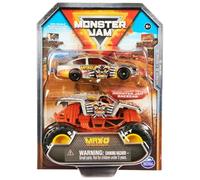 Monster Jam Official Age 3+ 1:64 Scale Diecast 2-Pack Series 5 Monster Truck and Race Car: Max-D