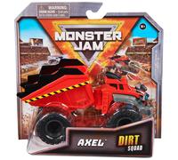 Monster Jam Official Axel Dirt Squad Dump Truck Monster Truck with Moving Parts 1:64 Scale Die-Cast Vehicle Toys for Boys 3+