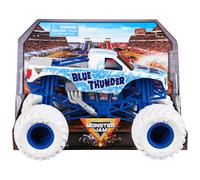 Monster Jam, Official Blue Thunder Monster Truck, Collector Die-Cast Vehicle, 1:24 Scale, Kids Toys for Boys and Girls Ages 3 and up