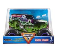 Monster Jam Official Grave Digger Monster Truck - Grave Digger Collector 1:24 Scale Die-Cast Vehicle - Chrome Rims and BKT Tread Tires For Use In All