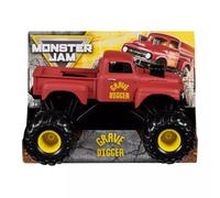Monster Jam Official Grave Digger Monster Truck, Red Classic Edition, 1:24 Scale Cast Vehicle, Collectable Toy for Trucks Aged 3+