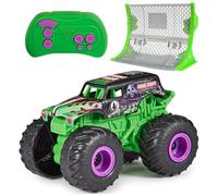 Monster Jam, Official Grave Digger Remote Control Monster Truck with Ramp, Small 1:64 Scale RC Cars Kids Toys for Boys and Girls Ages 3 4 5 6 and up