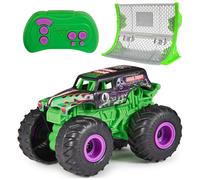 Monster Jam, Official Grave Digger Remote Control Monster Truck with Ramp, Small 1:64 Scale RC Cars Kids Toys for Boys and Girls Ages 3 4 5 6 and up
