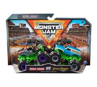 Monster Jam, Official Grave Digger Vs. Grave Digger Die-Cast Monster Trucks, 1:64 Scale, Kids Toys for Boys Ages 3 and up