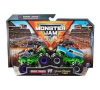 Monster Jam, Official Grave Digger Vs. Grave Digger Die-Cast Monster Trucks, 1:64 Scale, Kids Toys for Boys Ages 3 and up