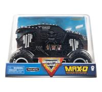 Monster Jam Official Max-D Monster Truck - Max-D Collector 1:24 Scale Die-Cast Vehicle - Chrome Rims and BKT Tread Tires for Use in All Playsets - Co