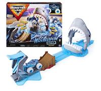 Monster Jam, Official Megalodon Mayhem Playset with Exclusive 1:64 Sca