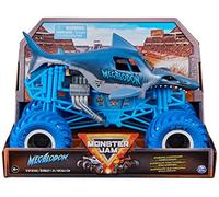 Monster Jam, Official Megalodon Monster Truck Collectable Metal Injection Moulded Vehicle 1:24 Scale Kids Toy for Girls and Boys