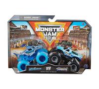 Monster Jam, Official Megalodon Vs. Hooked Die-Cast Monster Trucks, 1:64 Scale, Kids’ Toys for Boys Aged 3 and up