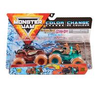 Monster Jam, Official Monster Mutt Rottweiler Vs. Scooby Doo Color-Changing Die-Cast Monster Trucks, 1:64 Scale
