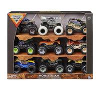 Monster Jam, Official Pack of 9 Monster Trucks 1:64 Scale Toy for Ages 3+