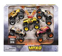 Monster Jam, Official Retro Edition Max-D 5-Pack of 1:64 Scale Monster Trucks, Kids Toys for Boys and Girls Ages 3 and up