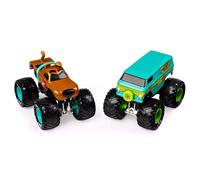 Monster Jam Official Scooby Doo Vs. Mysterty Machine Die-Cast Monster Trucks 1: 64 Scale 2 Pack