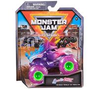 Monster Jam, Official Sparkle Smash Monster Truck, Die-Cast Vehicle, 1:64 Scale, Kids Toys for Boys Ages 3 and up