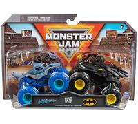 Monster Jam - Original Two Pack with the Batmobile vs. Megalodon - Authentic Monster Trucks in 1:64 Scale
