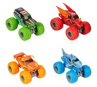 Monster Jam - Pack of 4 1:64 Die Cast Vehicles - 4 Authentic Monster Trucks Official Show Vehicles to Collect Scale 1:64 - Children's Toy 3 Years and Above