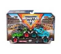 Monster Jam , Official Dragon Vs. Sparkle Smash Die-Cast Monster Trucks, 1:64 Scale, Kids Toys for Boys Ages 3 and up