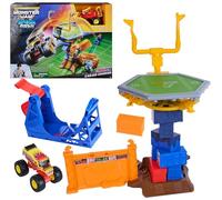 Monster Jam Smash & Bash Crash Course Playset with Launcher, Exclusive 1:64 Scale Monster Truck, 16-inch Obstacle Tower with Trampoline, Kids Toys for Boy and Girls Ages 3 and up