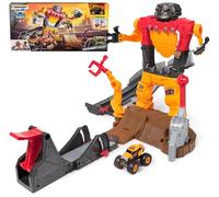 Monster Jam Smash & Bash SmashBot Playset with Launcher, Exclusive 1:64 Scale Monster Truck, 15-Inch Repairable Robot, Kids Toys for Boy and Girls Age 3 and up