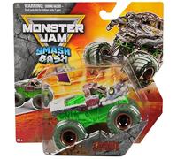 Monster Jam Smash & Bash Zombie - Series 02 1:64 Scale Diecast Monster Truck with Crash Action Resettable Body Real BKT Tires Ages 3+
