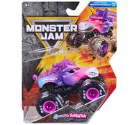 Monster Jam Sparkle Smash Monster Truck Die-Cast Vehicle, 1:64 Scale | Authentic toy truck replica, real rubber BKT tires, detailed graphics, play gifts from