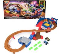 Monster Jam Supercharge Speedway Race Track Playset & Trucks New Xmas Toy Age 5+