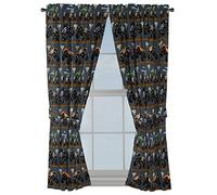 Monster Jam Tracks 63" Inch Drapes - Beautiful Room Décor & Easy Set Up, Bedding - Curtains Include 2 Tiebacks, 4 Piece Set (Official Monster Jam Product)