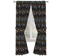 Monster Jam Tracks 84" Inch Drapes - Beautiful Room Décor & Easy Set Up, Bedding - Curtains Include 2 Tiebacks, 4 Piece Set (Official Monster Jam Product)