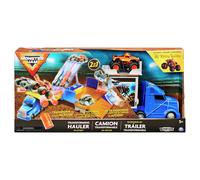 Monster Jam 6058258 - Official 2-in-1 Transforming Hauler Playset with Exclusive 1:64 Scale El Toro Loco Die-Cast Monster Truck