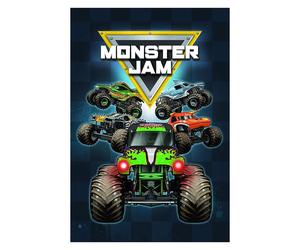 Monster Jam Trucks Blanket Children's Soft Snuggly Fleece Throw 100cm x 150cm