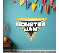 Monster Jam Wall Sticker - Logo Decal Wall Art (120cm Width x 90cm Height)