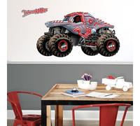 Monster Jam Wall Sticker - ThunderROARus Monster Jam Truck Wall Decal Art (120cm Width x 65cm Height)