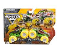 Monster Jam Zombie vs Pirate’s Curse 1:64 Scale Die-Cast Trucks 2-Pack, Series 32 - Real Monsters with Yellow Tires by Spin Master