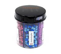 Monster Jr Supplement Pill Dispenser - Holds Small Medium Medication Vitamins and Easily Dispense from One Container Includes Compartment Labels ( 1 Pack)