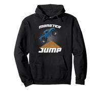 Monster Jump Monster Truck Jumps Dirt Ramp Stunt Rally Show Pullover Hoodie