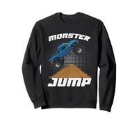 Monster Jump Monster Truck Jumps Dirt Ramp Stunt Rally Show Sweatshirt