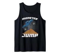 Monster Jump Monster Truck Jumps Dirt Ramp Stunt Rally Show Tank Top